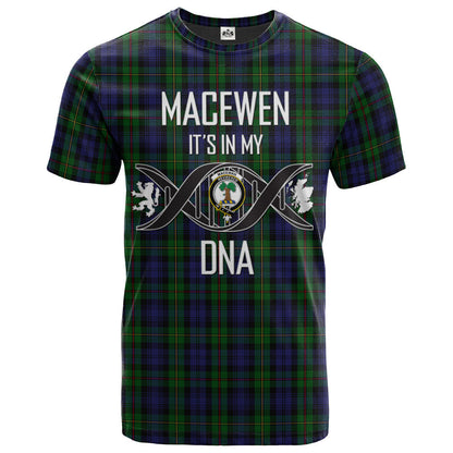 Printivon MacEwen MacEwan 03 Clan DNA In Me Tartan Crest T Shirt