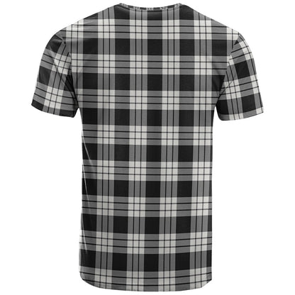 Printivon MacFarlane Black White Ancient Clan DNA In Me Tartan Crest T Shirt