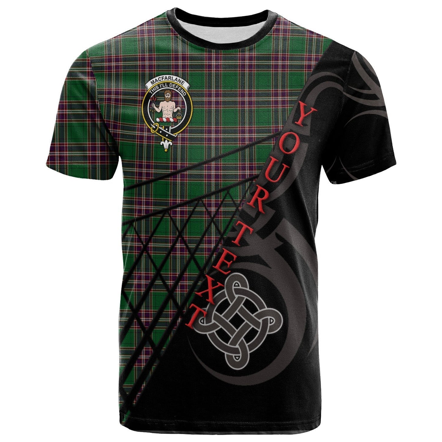 Printivon MacFarlane Hunting T Shirt Pattern Celtic 