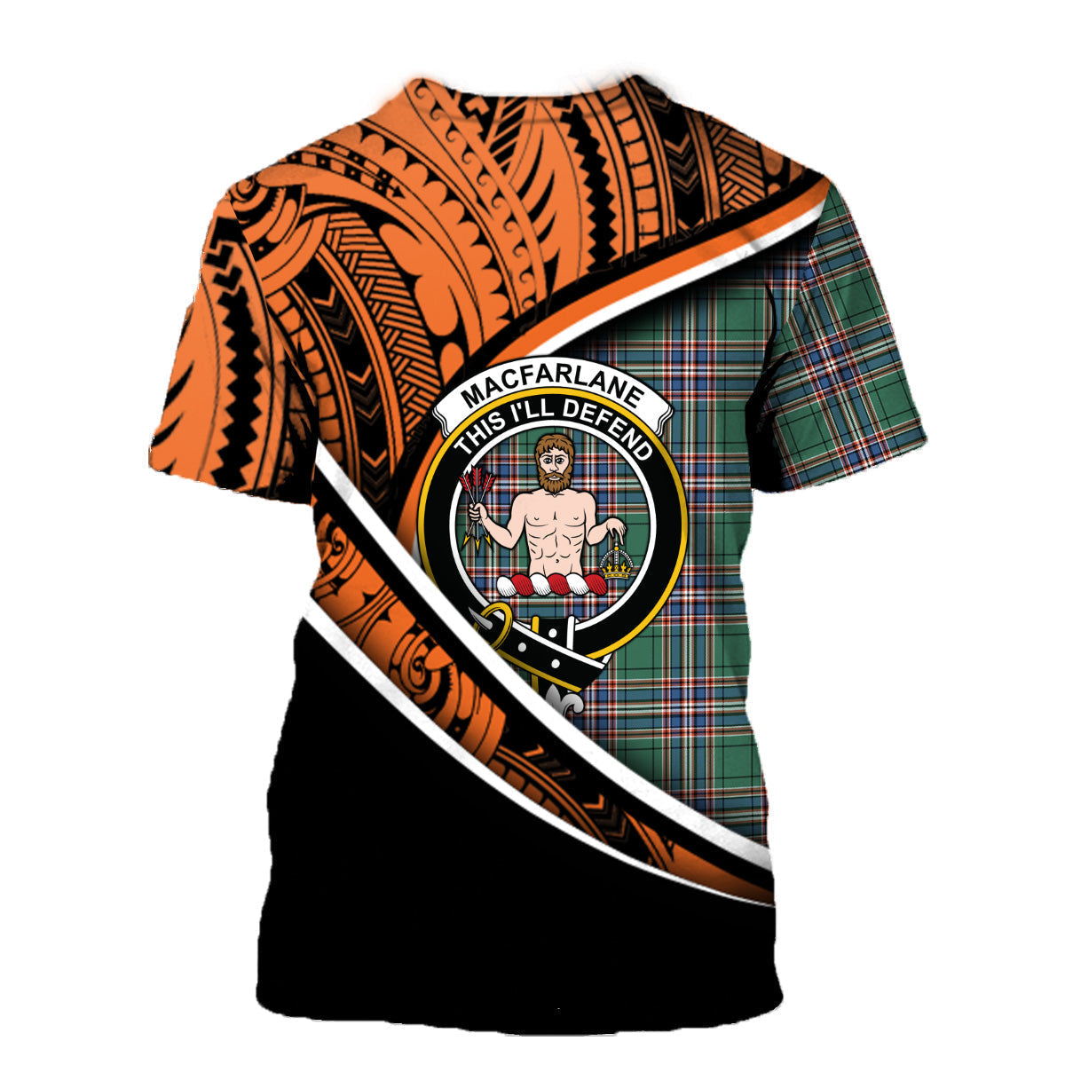 Printivon MacFarlane Hunting T Shirt Pattern Polynesian