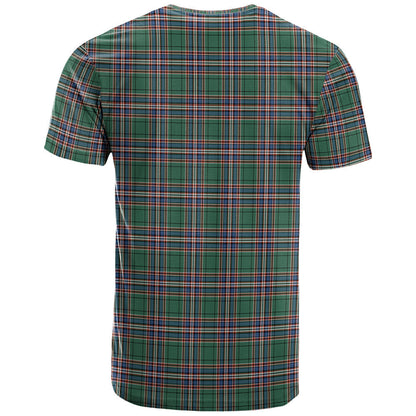 Printivon MacFarlane Hunting Ancient Clan DNA In Me Tartan Crest T Shirt
