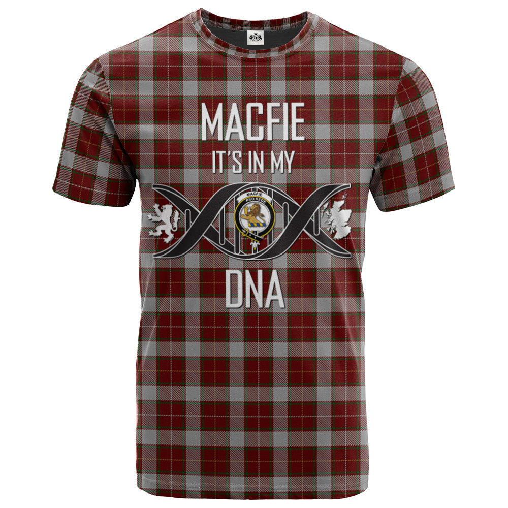 Printivon MacFie Dress Clan DNA In Me Tartan Crest T Shirt