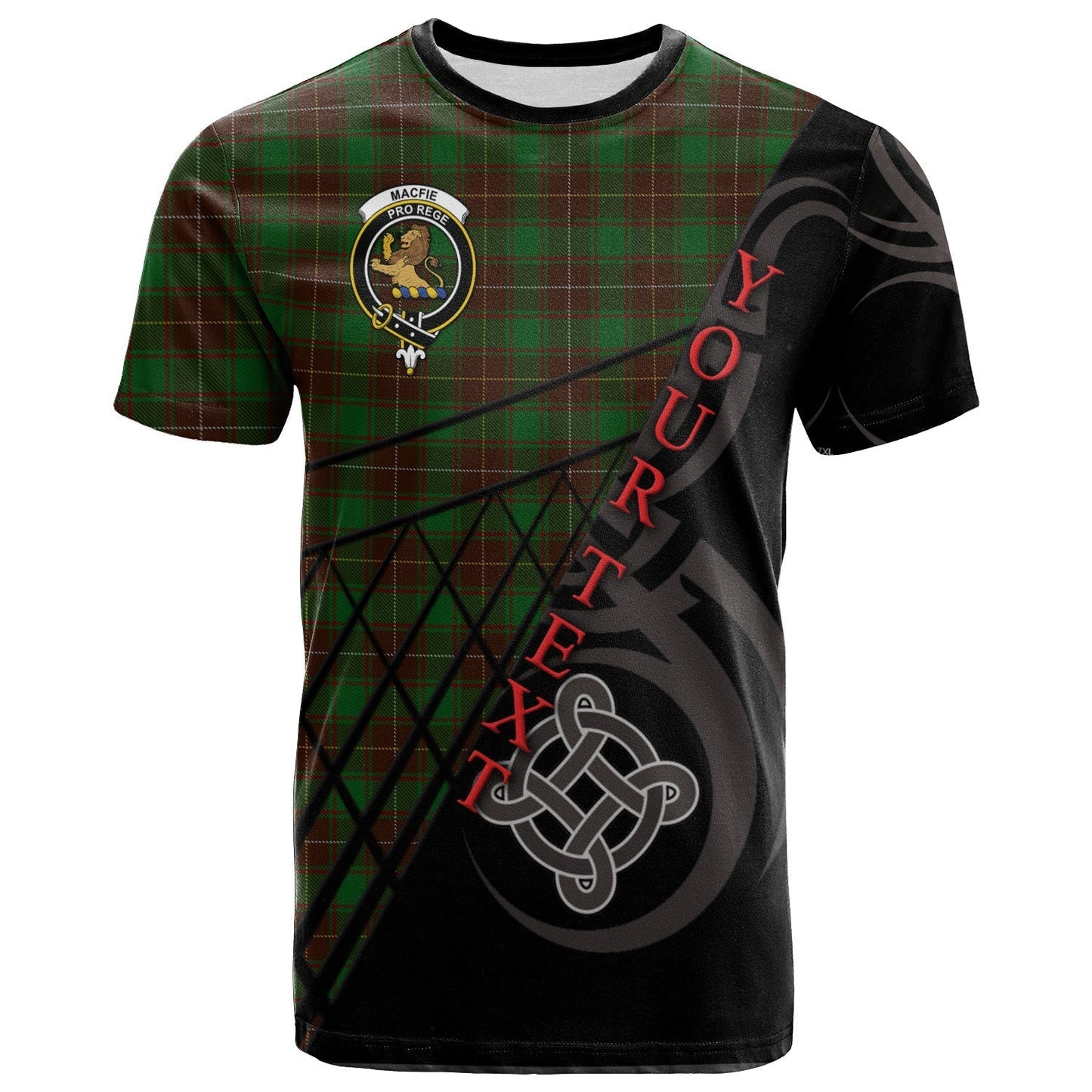 Printivon MacFie Hunting T Shirt Pattern Celtic 
