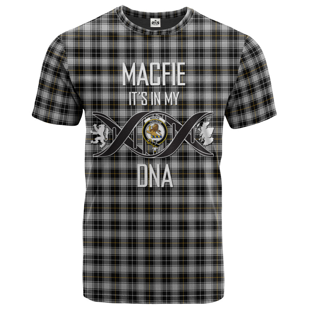 Printivon MacFie of Colonsay Dress Clan DNA In Me Tartan Crest T Shirt