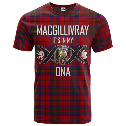 Printivon MacGillivray 02 Clan DNA In Me Tartan Crest T Shirt