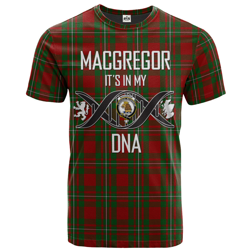 Printivon MacGregor 01 Clan DNA In Me Tartan Crest T Shirt