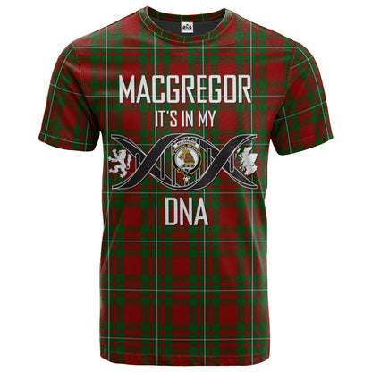 Printivon MacGregor 01 Clan DNA In Me Tartan Crest T Shirt