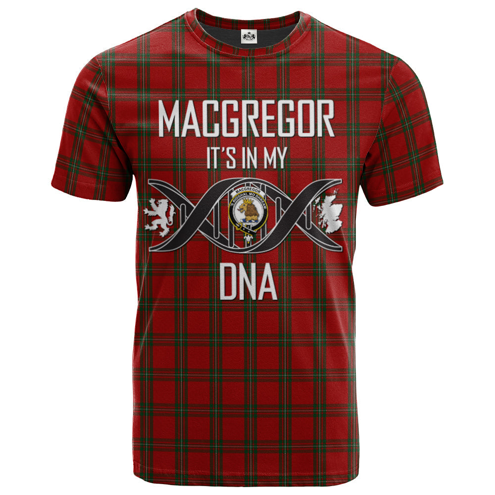 Printivon MacGregor 02 Clan DNA In Me Tartan Crest T Shirt