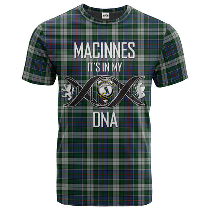 Printivon MacInnes Dress Clan DNA In Me Tartan Crest T Shirt