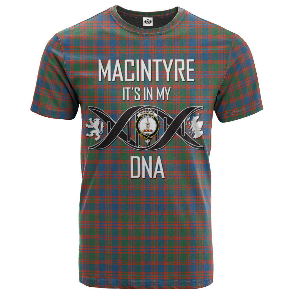 Printivon MacIntyre Ancient Clan DNA In Me Tartan Crest T Shirt