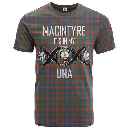 Printivon MacIntyre Ancient Clan DNA In Me Tartan Crest T Shirt