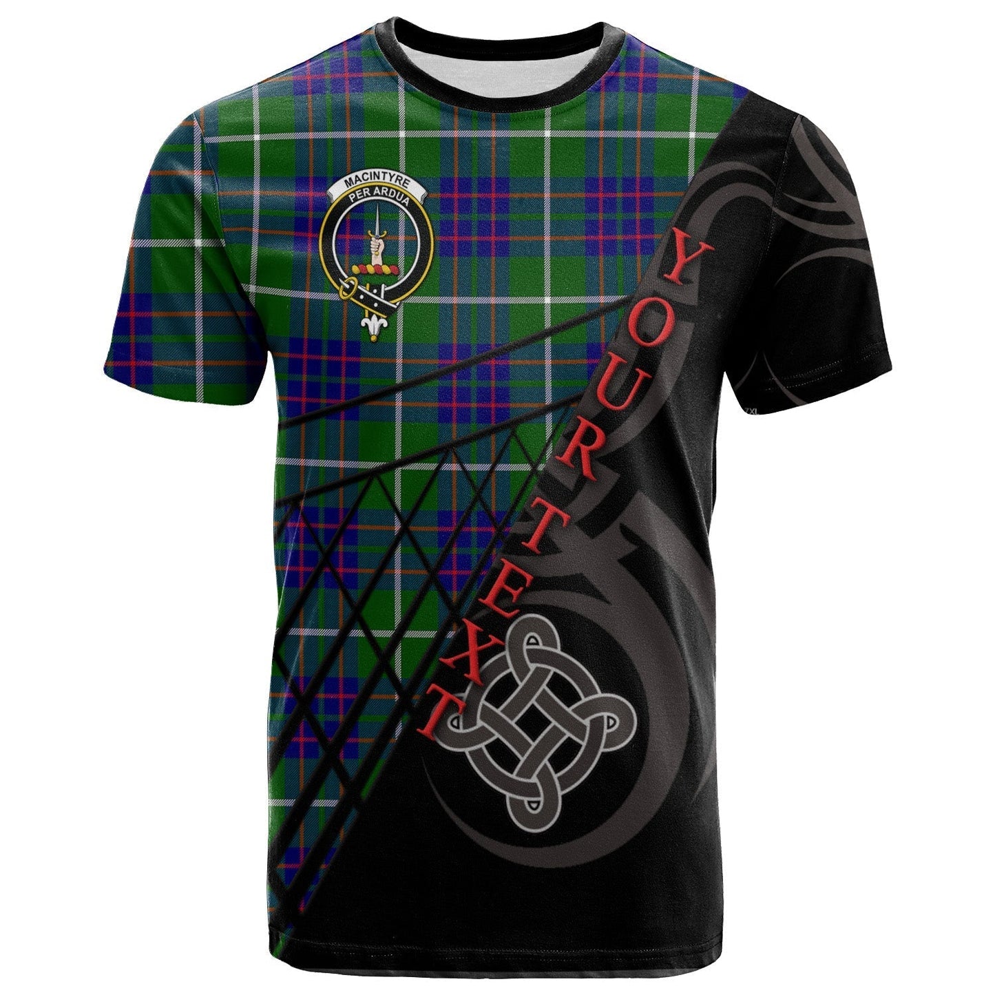 Printivon MacIntyre Hunting Modern T Shirt Pattern Celtic 