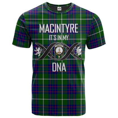 Printivon MacIntyre Hunting Modern Clan DNA In Me Tartan Crest T Shirt