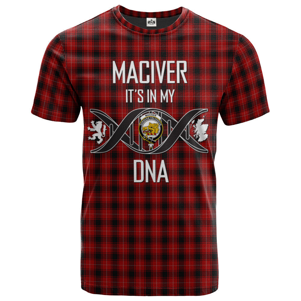 Printivon MacIver 01 Clan DNA In Me Tartan Crest T Shirt