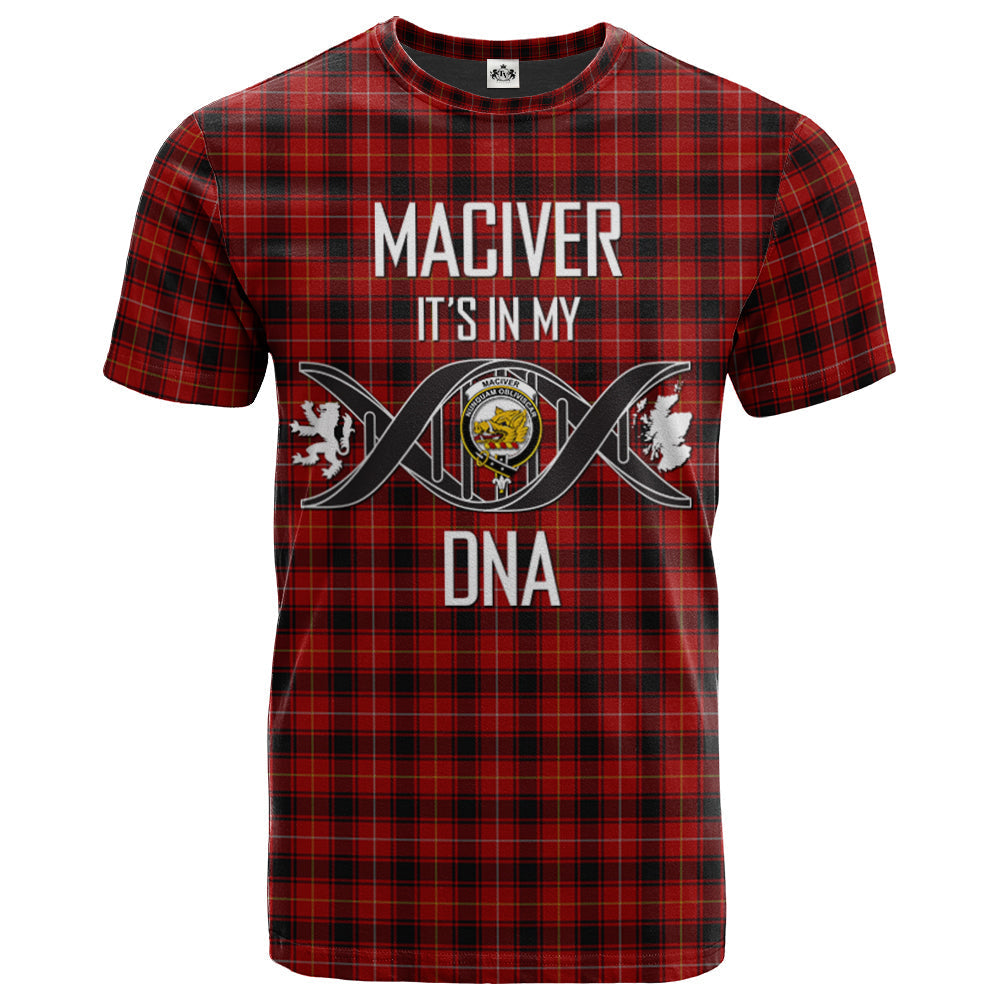 Printivon MacIver 02 Clan DNA In Me Tartan Crest T Shirt