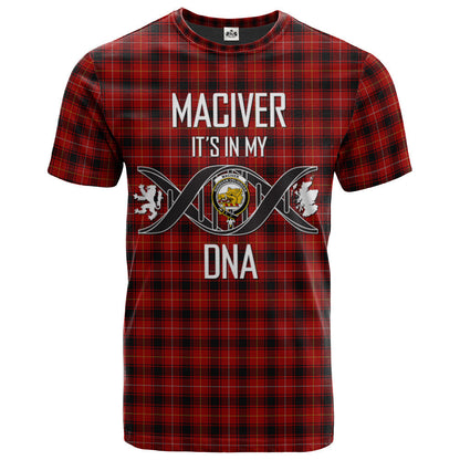 Printivon MacIver 02 Clan DNA In Me Tartan Crest T Shirt