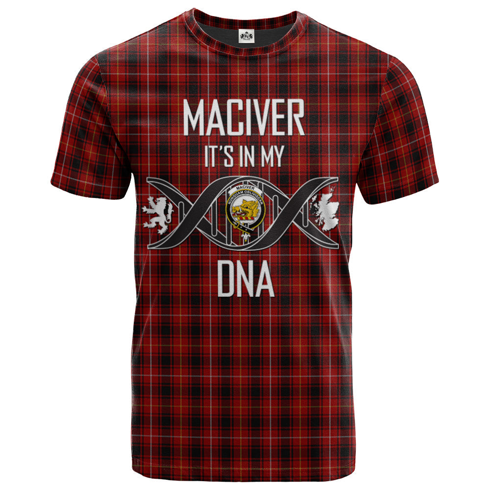 Printivon MacIver 03 Clan DNA In Me Tartan Crest T Shirt