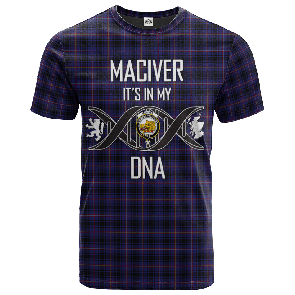 Printivon MacIver of Strome Clan DNA In Me Tartan Crest T Shirt