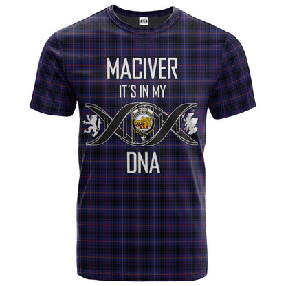 Printivon MacIver of Strome Clan DNA In Me Tartan Crest T Shirt