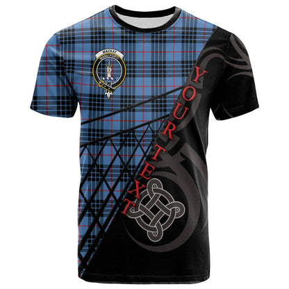 Printivon MacKay Blue T Shirt Pattern Celtic 