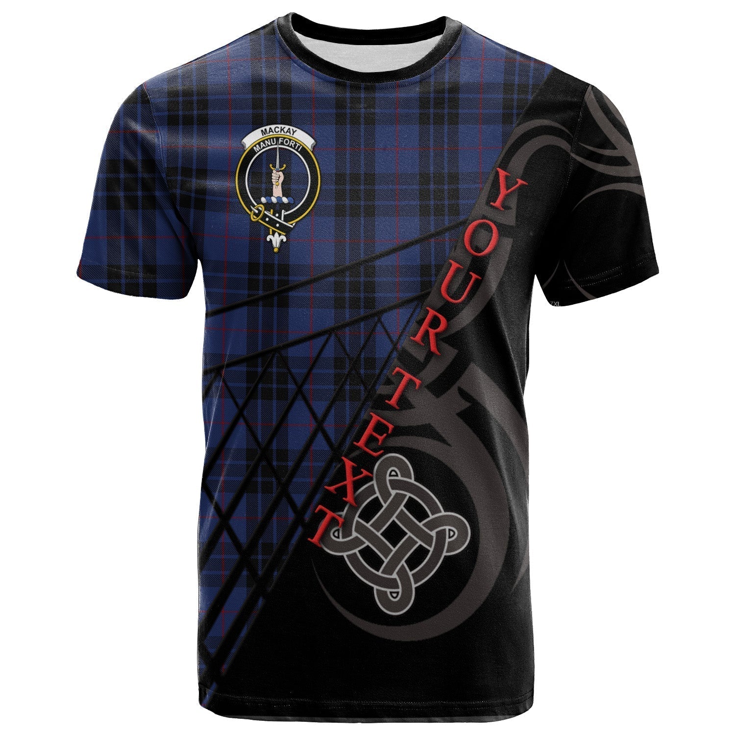 Printivon MacKay Blue 02 T Shirt Pattern Celtic 