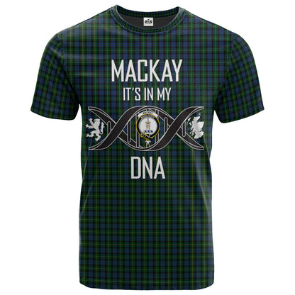 Printivon MacKay Bonner Clan DNA In Me Tartan Crest T Shirt