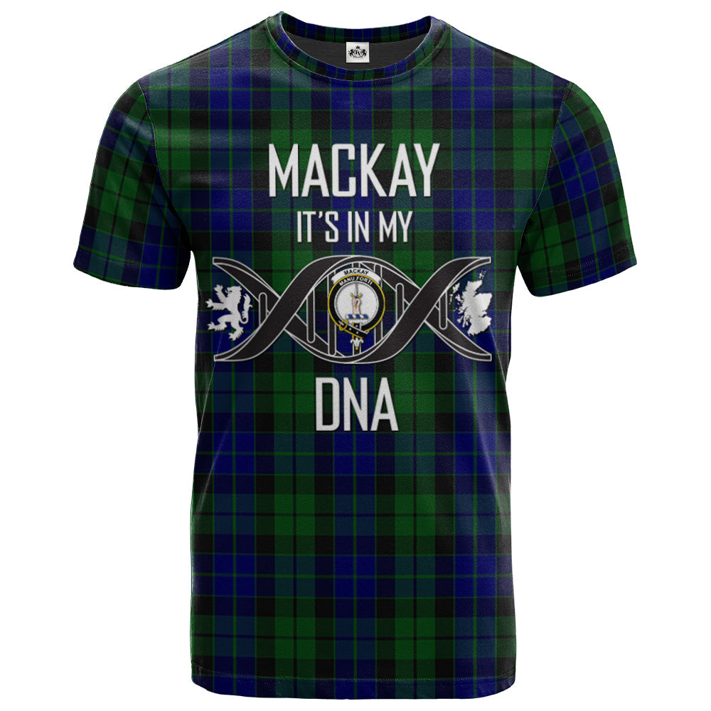 Printivon MacKay Logan Clan DNA In Me Tartan Crest T Shirt