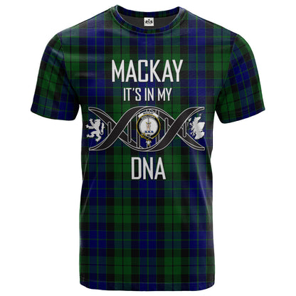 Printivon MacKay Logan Clan DNA In Me Tartan Crest T Shirt