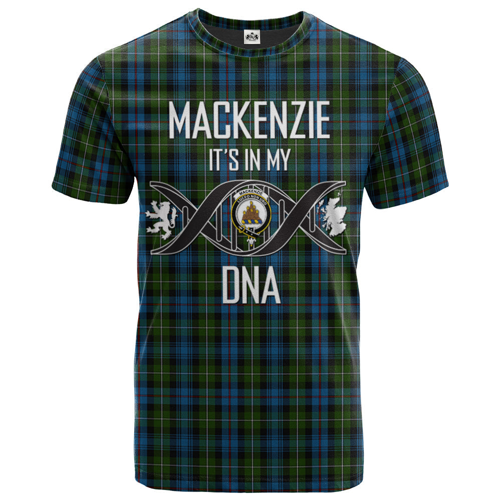 Printivon MacKenzie Clan DNA In Me Tartan Crest T Shirt