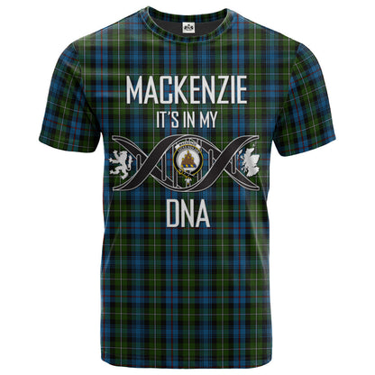 Printivon MacKenzie Clan DNA In Me Tartan Crest T Shirt