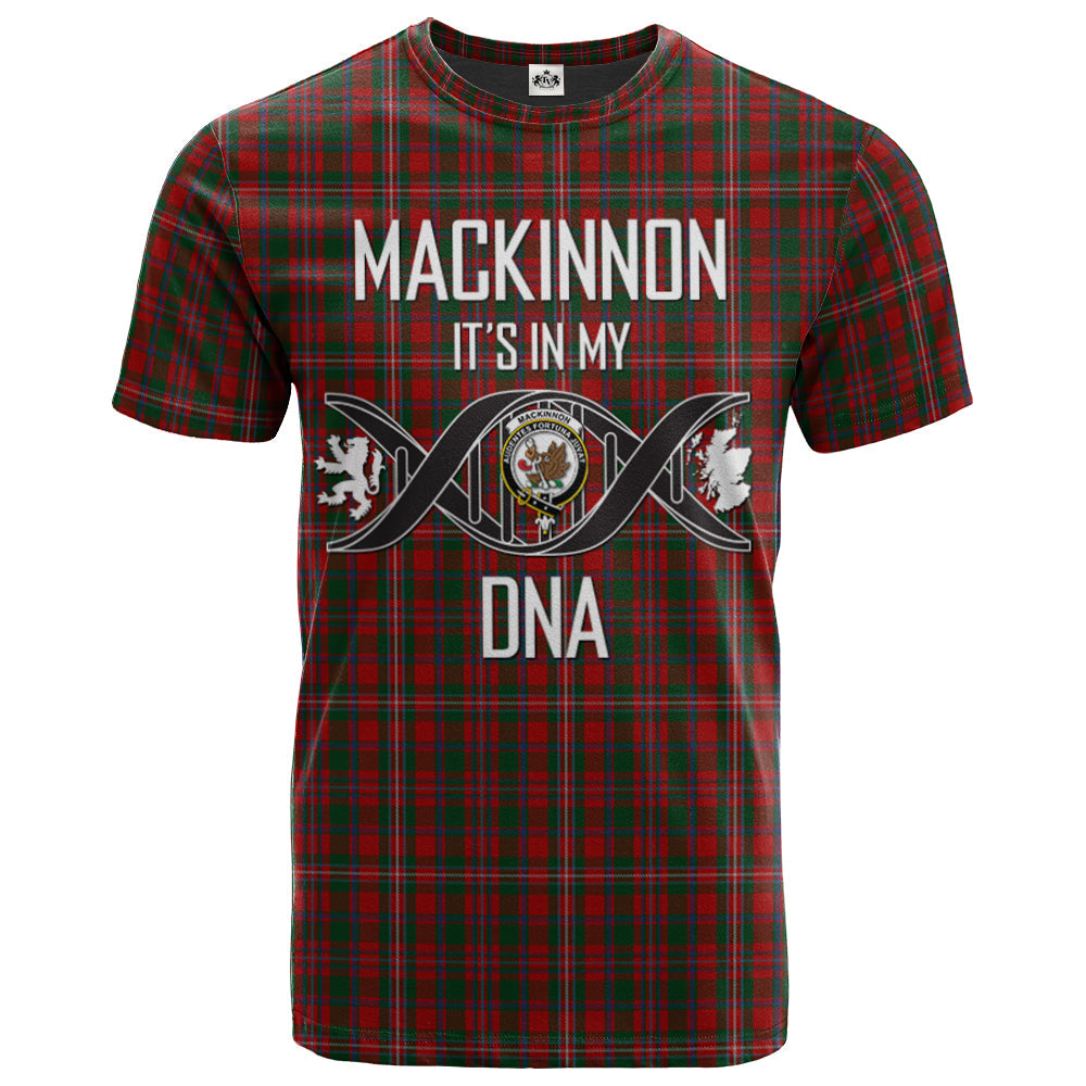 Printivon MacKinnon 01 Clan DNA In Me Tartan Crest T Shirt