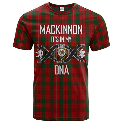 Printivon MacKinnon 04 Clan DNA In Me Tartan Crest T Shirt