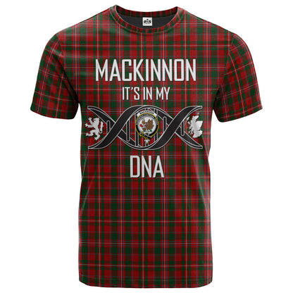 Printivon MacKinnon 05 Clan DNA In Me Tartan Crest T Shirt