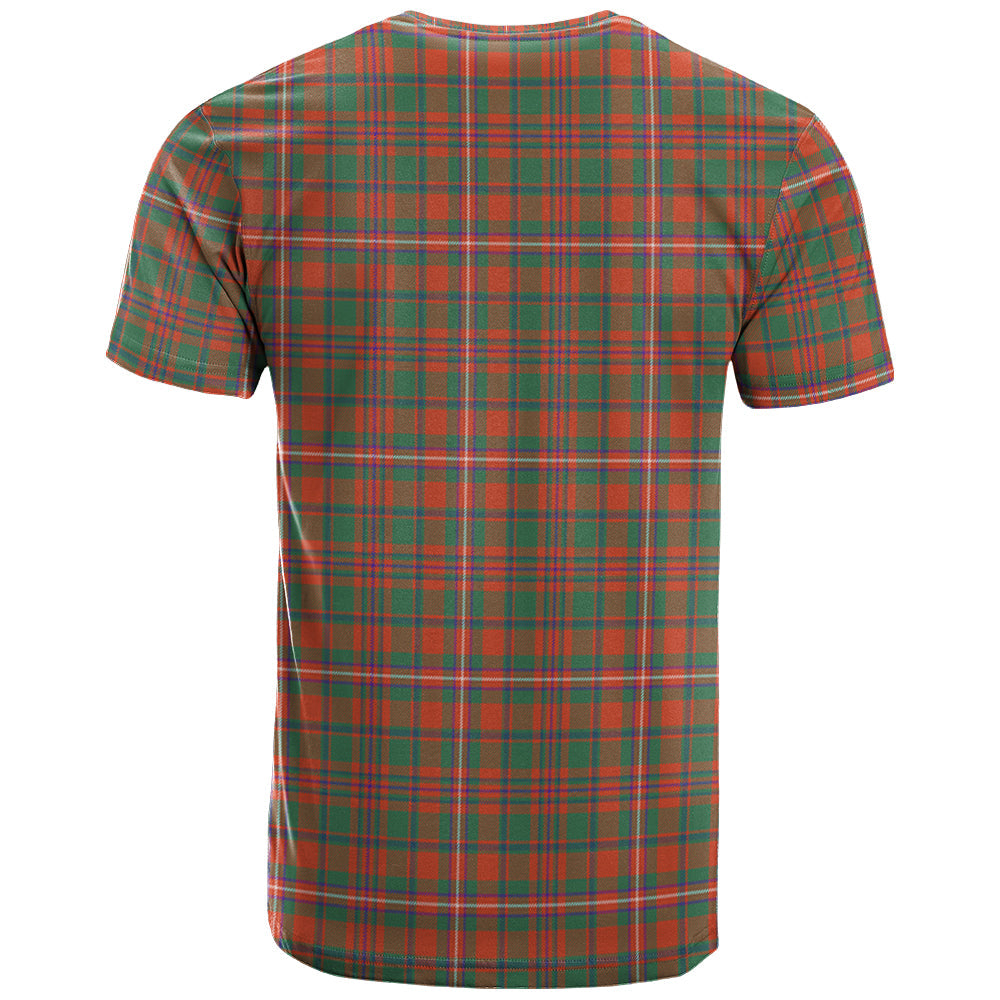 Printivon MacKinnon Ancient Clan DNA In Me Tartan Crest T Shirt