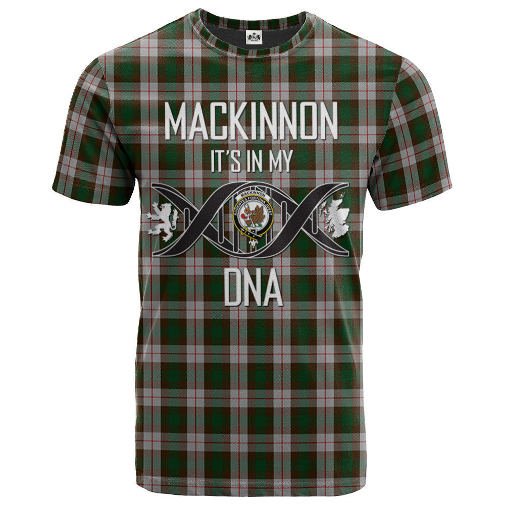 Printivon MacKinnon Dress Clan DNA In Me Tartan Crest T Shirt