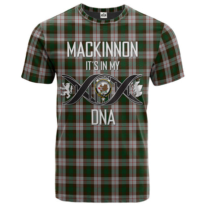 Printivon MacKinnon Dress Clan DNA In Me Tartan Crest T Shirt