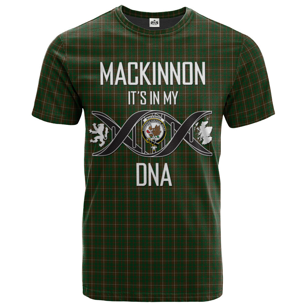 Printivon MacKinnon Hunting 02 Clan DNA In Me Tartan Crest T Shirt