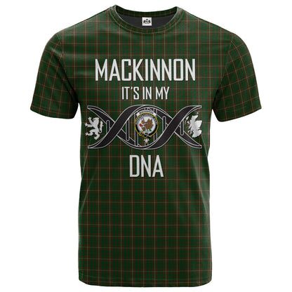 Printivon MacKinnon Hunting 02 Clan DNA In Me Tartan Crest T Shirt