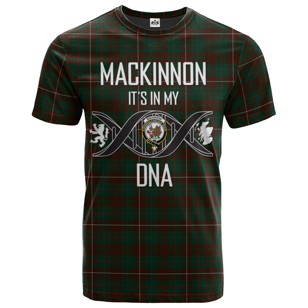 Printivon MacKinnon Hunting 03 Clan DNA In Me Tartan Crest T Shirt