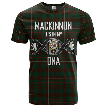 Printivon MacKinnon Hunting 03 Clan DNA In Me Tartan Crest T Shirt