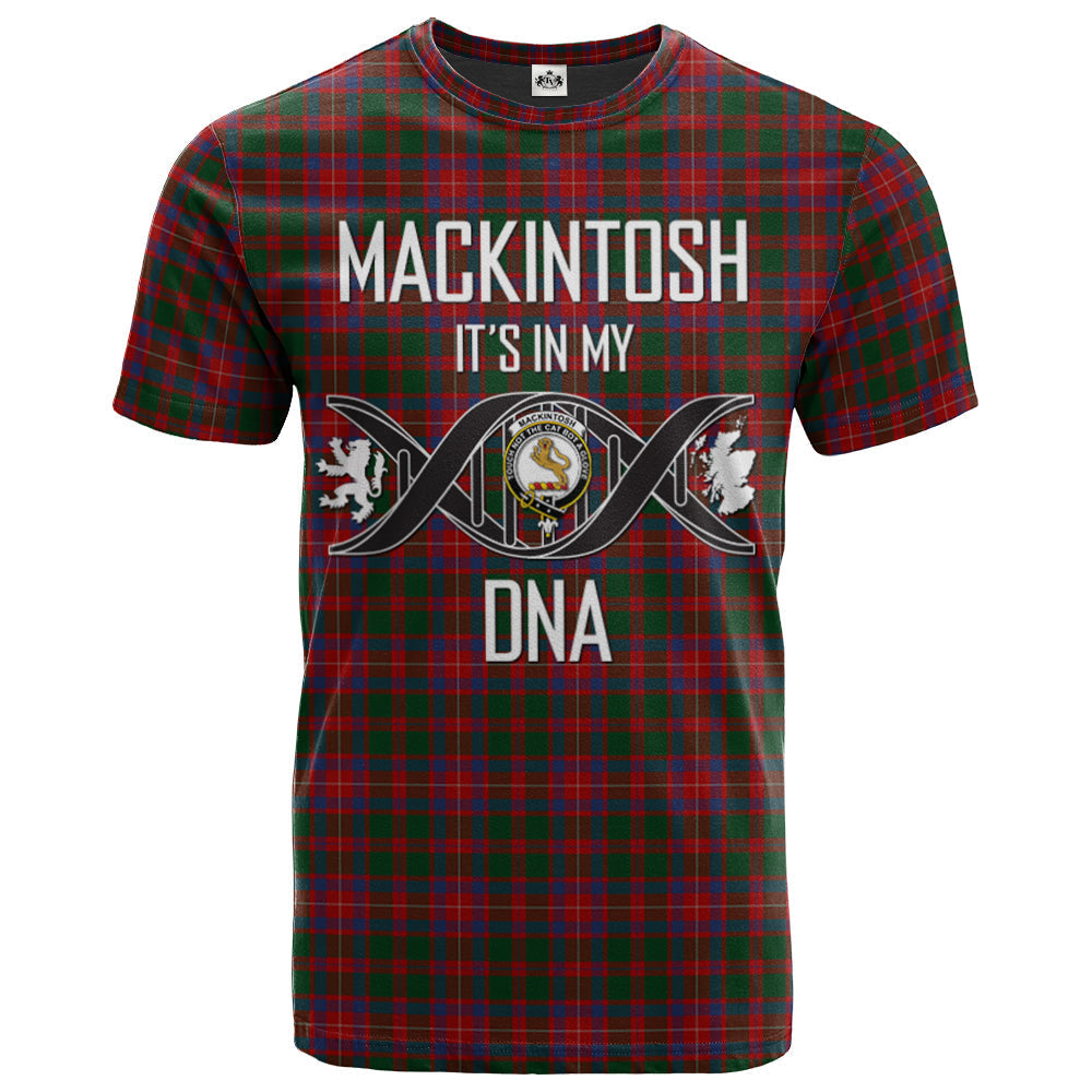 Printivon MacKintosh Geddes Clan DNA In Me Tartan Crest T Shirt