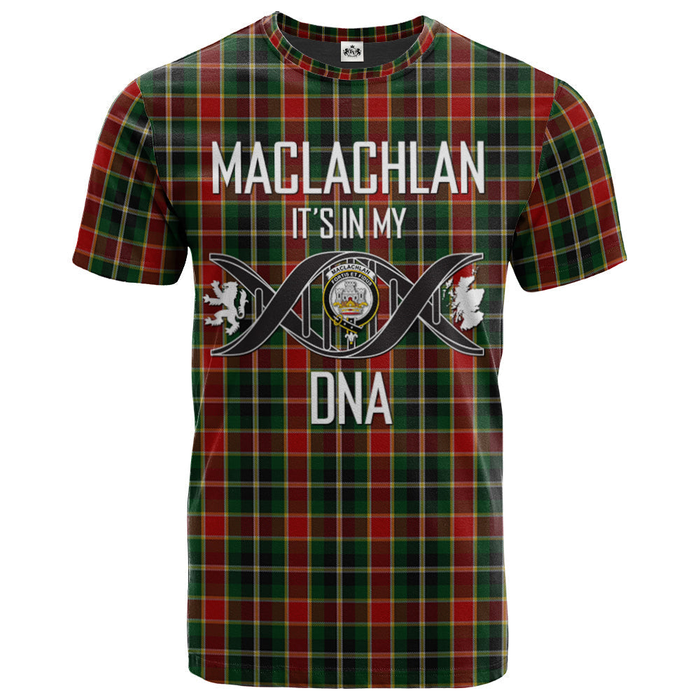 Printivon MacLachlan 03 Clan DNA In Me Tartan Crest T Shirt