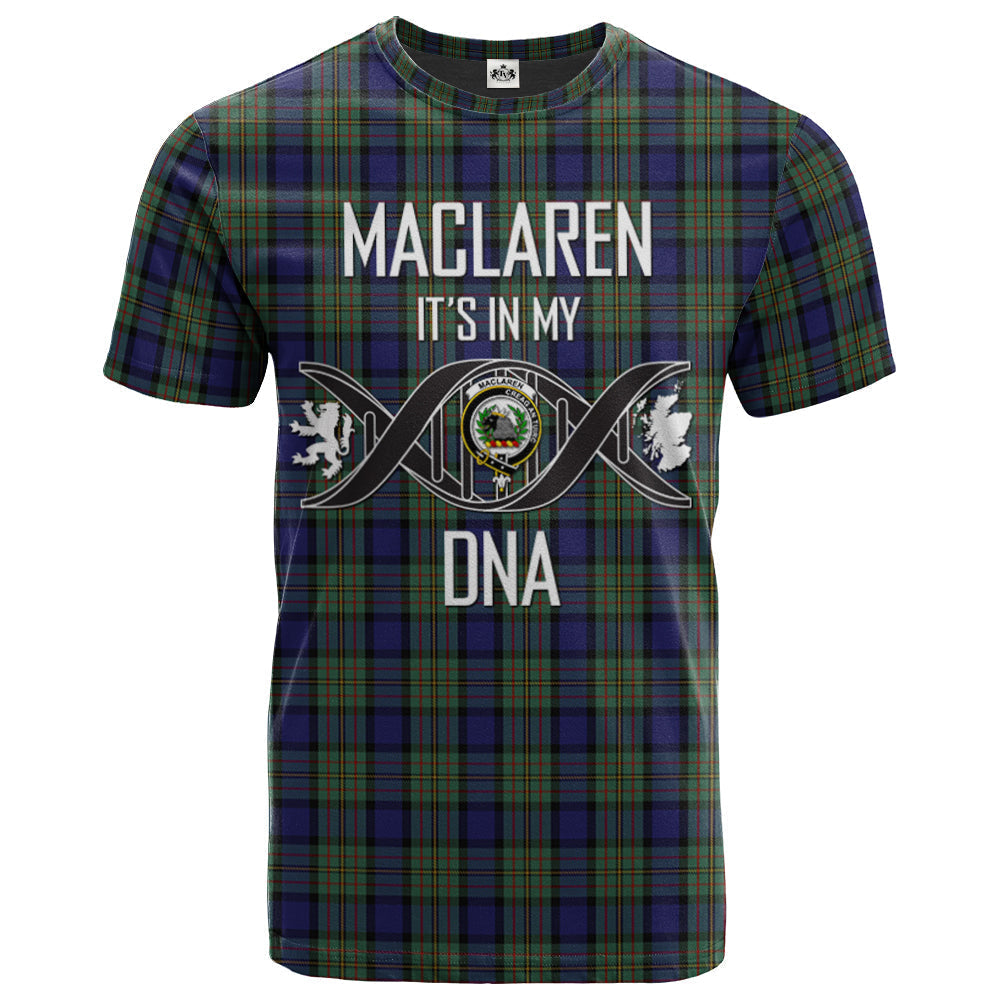 Printivon MacLaren 01 Clan DNA In Me Tartan Crest T Shirt