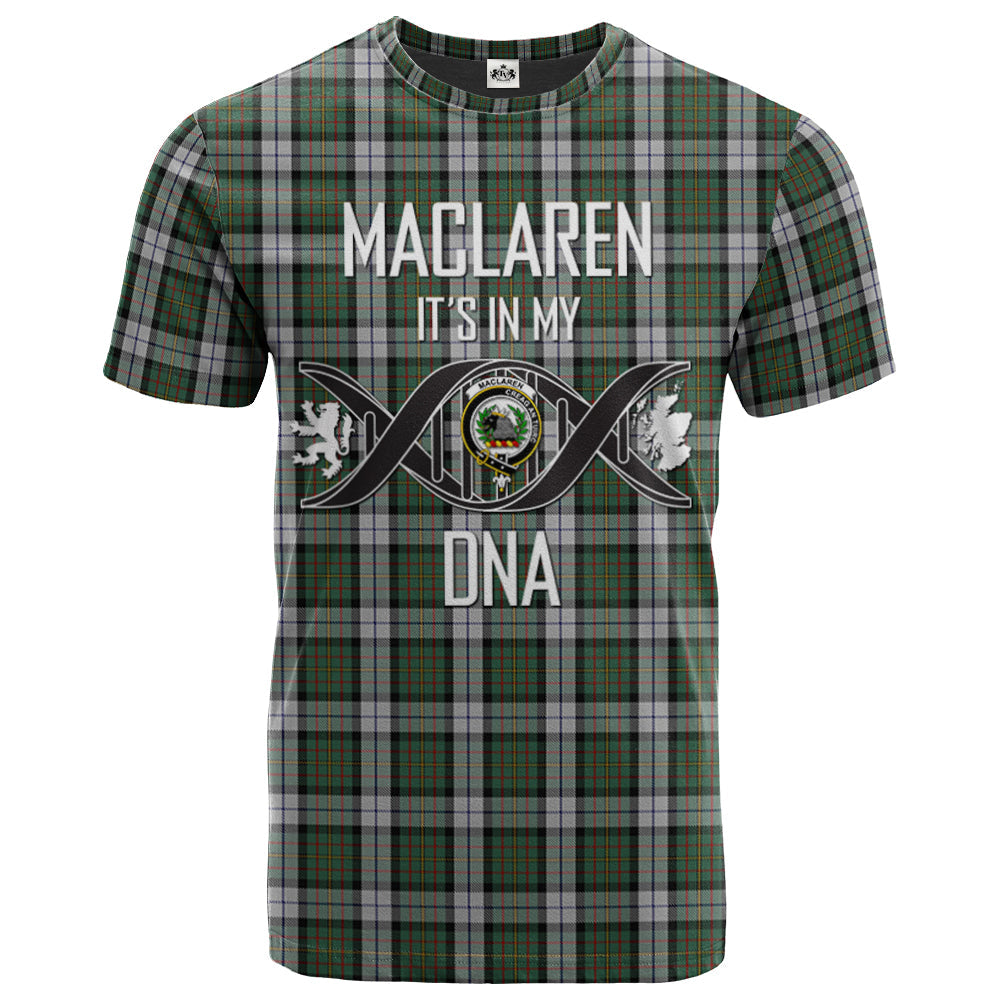 Printivon MacLaren Dress Clan DNA In Me Tartan Crest T Shirt