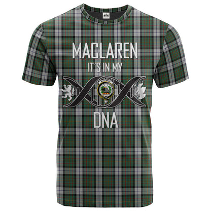 Printivon MacLaren Dress Clan DNA In Me Tartan Crest T Shirt