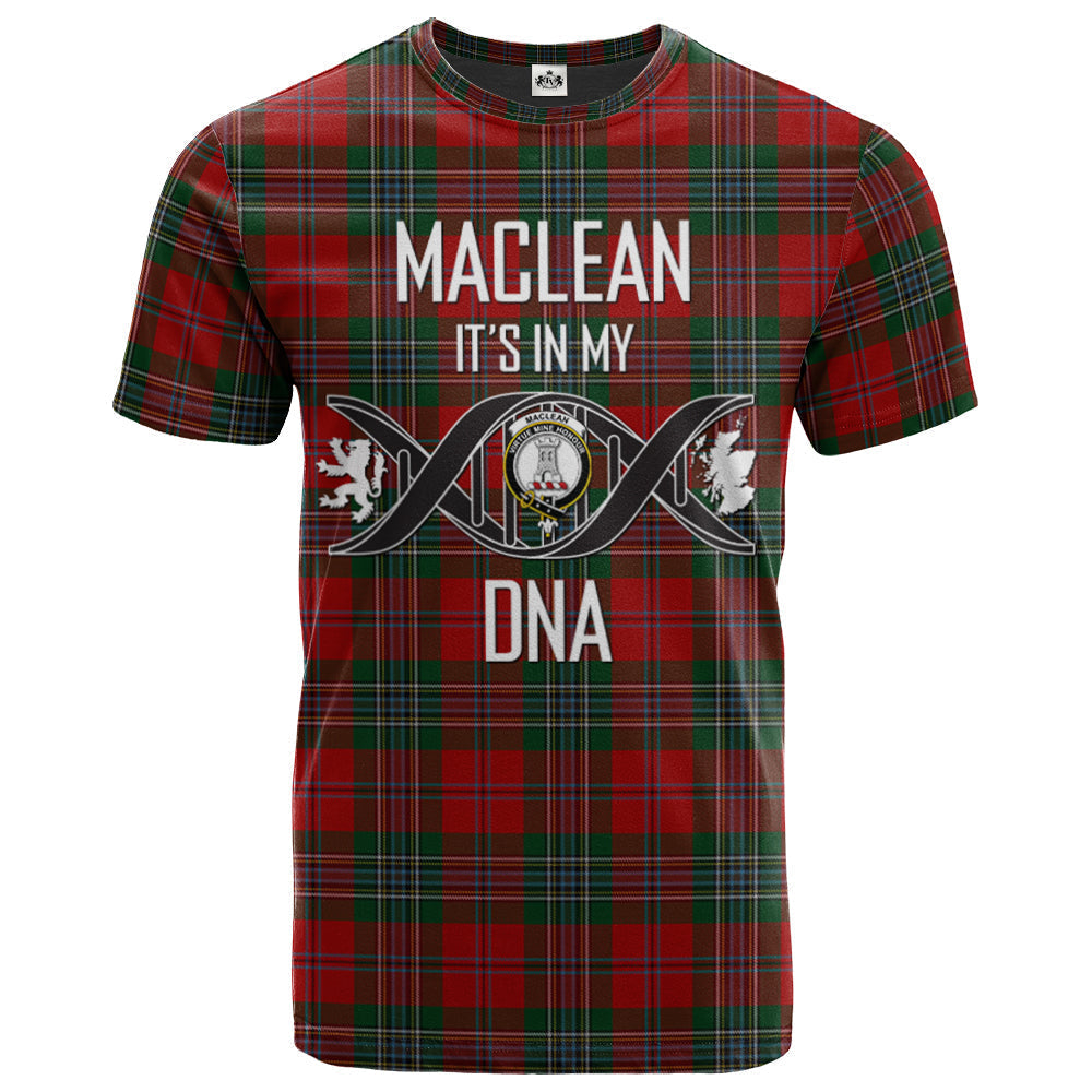 Printivon MacLean Clan DNA In Me Tartan Crest T Shirt