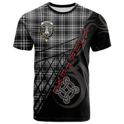Printivon MacLean Black and White T Shirt Pattern Celtic 