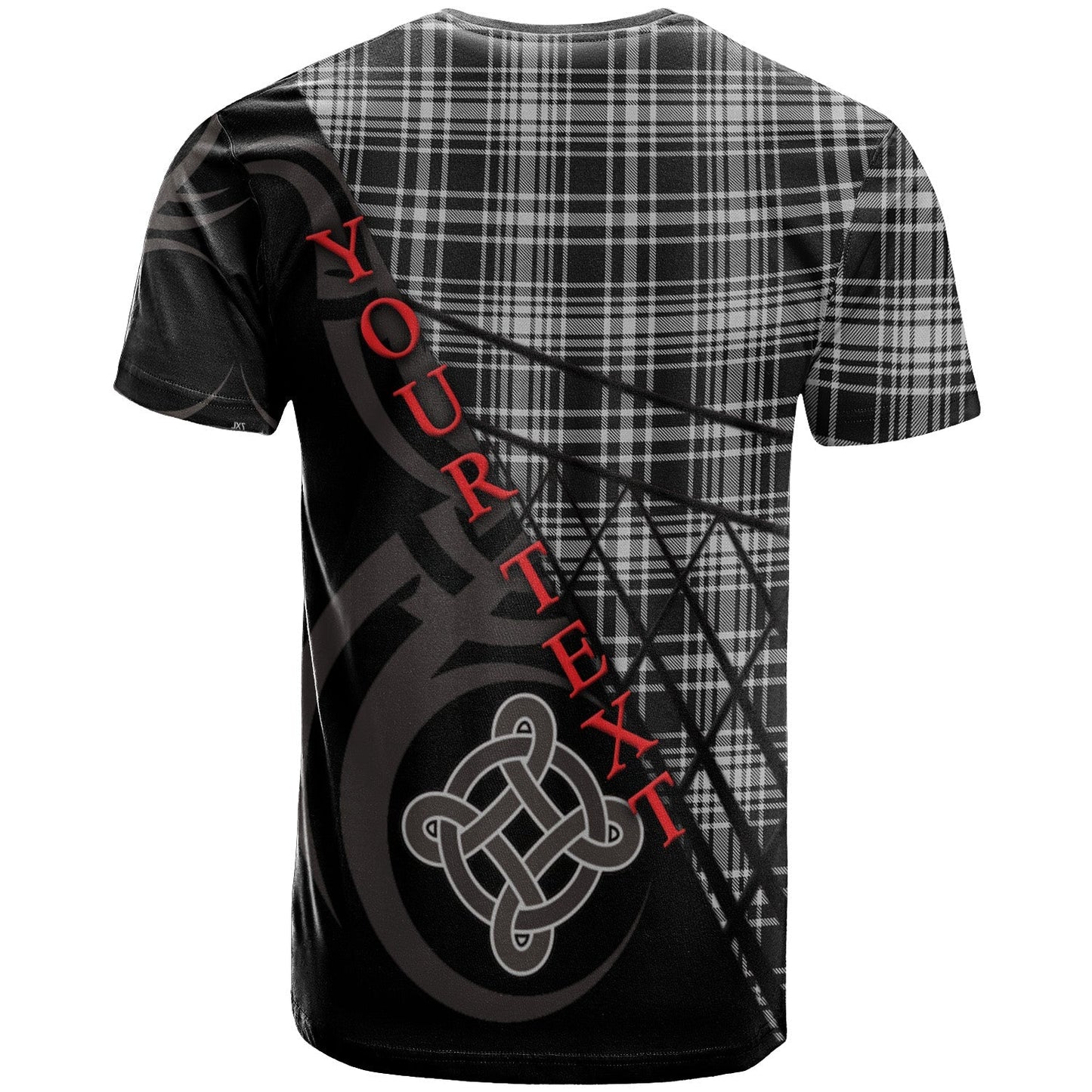 Printivon MacLean Black and White T Shirt Pattern Celtic