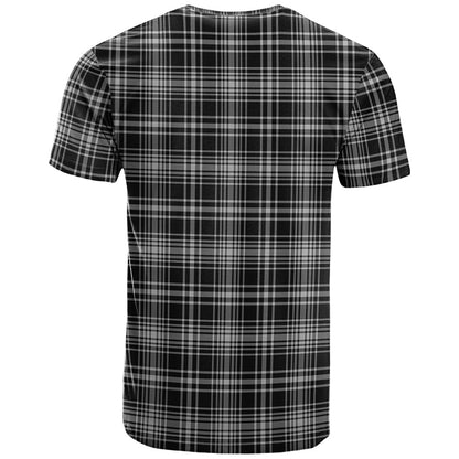 Printivon MacLean Black and White Clan DNA In Me Tartan Crest T Shirt