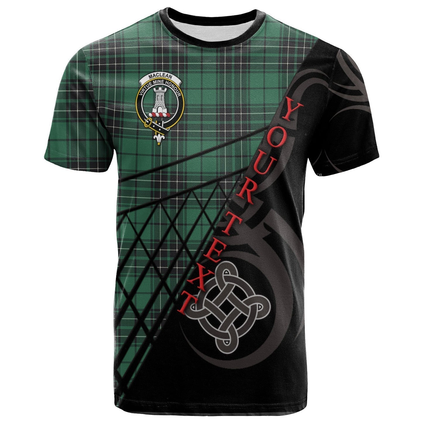 Printivon MacLean Hunting Ancient T Shirt Pattern Celtic 